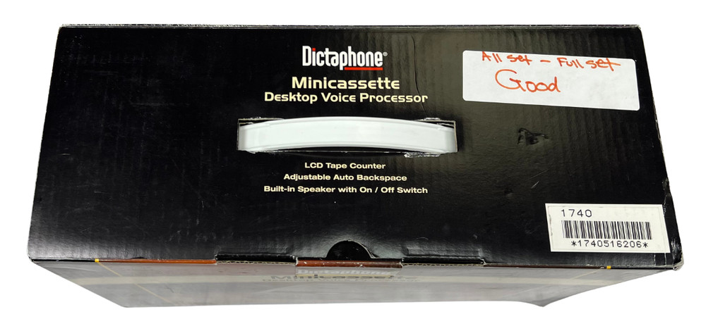 Dictaphone 1740 Minicassette Desktop Voice Processor W/ Extras (Open Box)