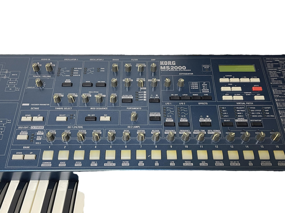 KORG MS2000 Analog Modeling Synthesizer 44-Key Vocoder Synth w/Manual AC Adapter