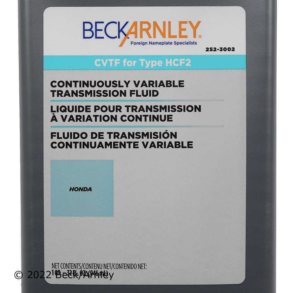 Automatic Continuously Variable Transmission (CVT) Fluid-Fluid Beck/Arnley