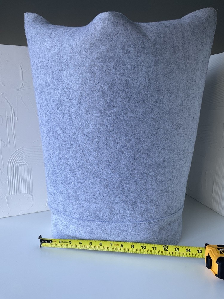 Felt Laundry Hamper – Soft Grey & Ergonomic Design, Modern Minimalist