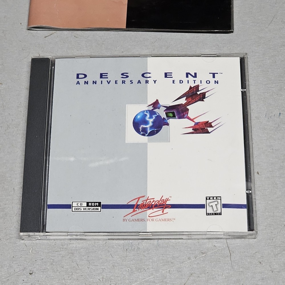 Descent Instruction Manual + Anniversary Edition CD Interplay PC Game