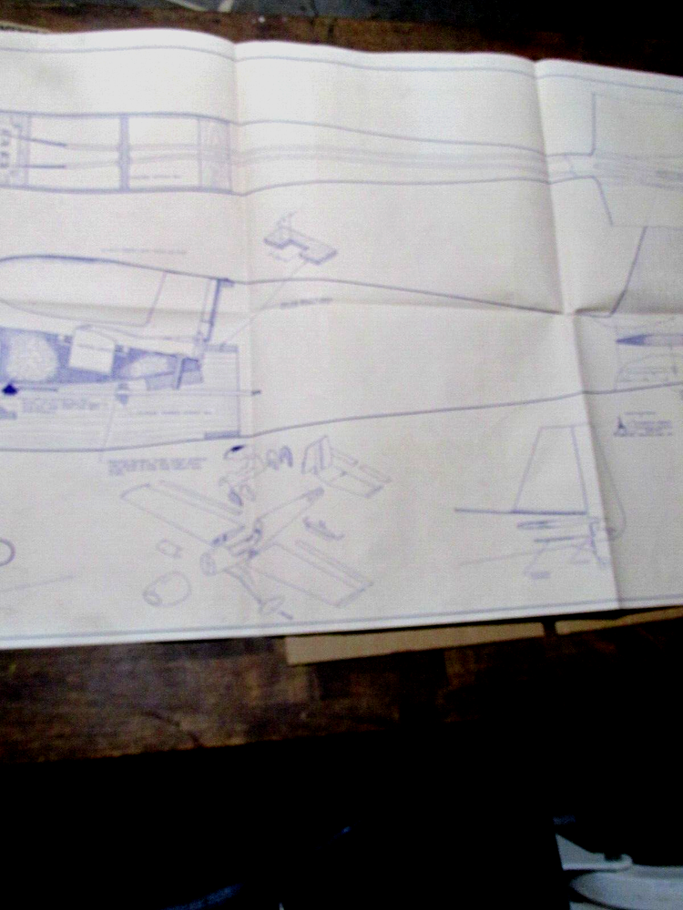 Model Airplane Blueprints Lanier LASER Wall Hanger Art.