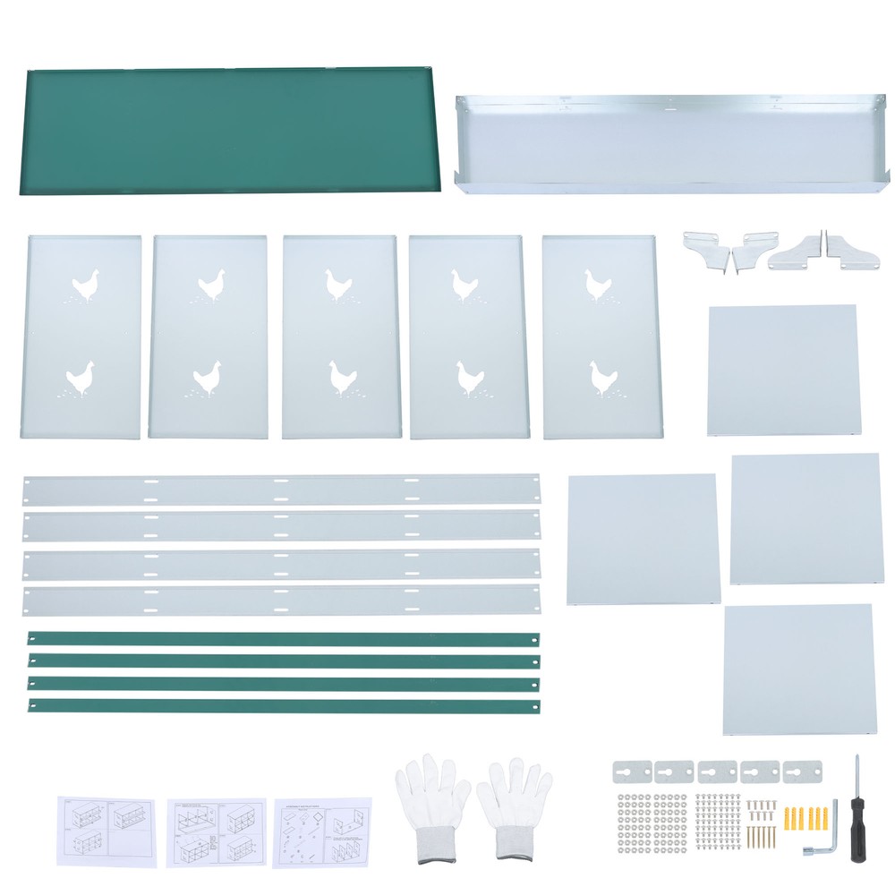 Chicken Nesting Boxes 8 Hole Nesting Box for Laying Eggs Heavy Duty Metal