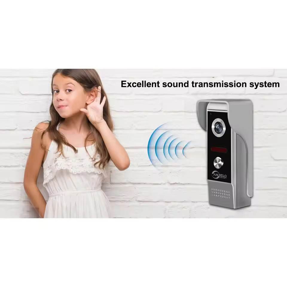 Wired visual intercom system4.3-inch display screen visual doorbell,30day return