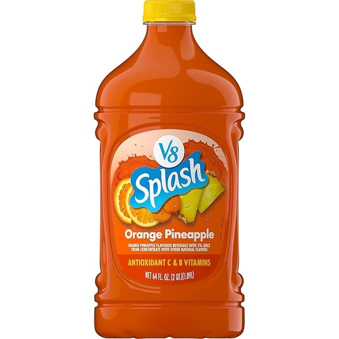 V8 Splash Orange Pineapple Flavored Juice Beverage, 64 fl oz