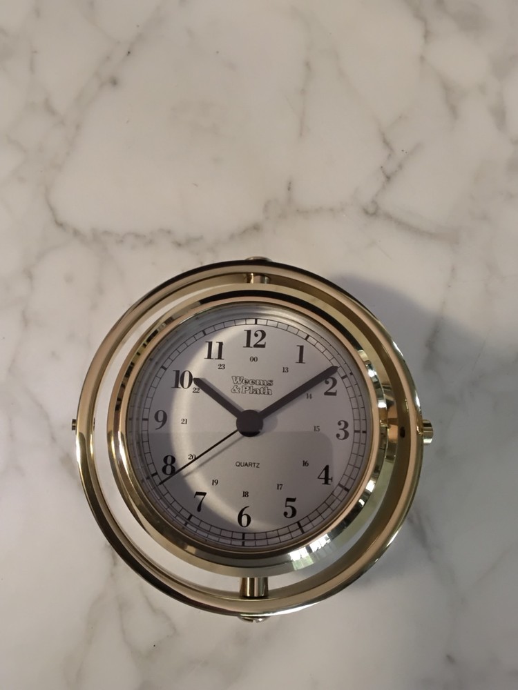 Weems and plath skipjack gimbal  clock barometer(reduced)