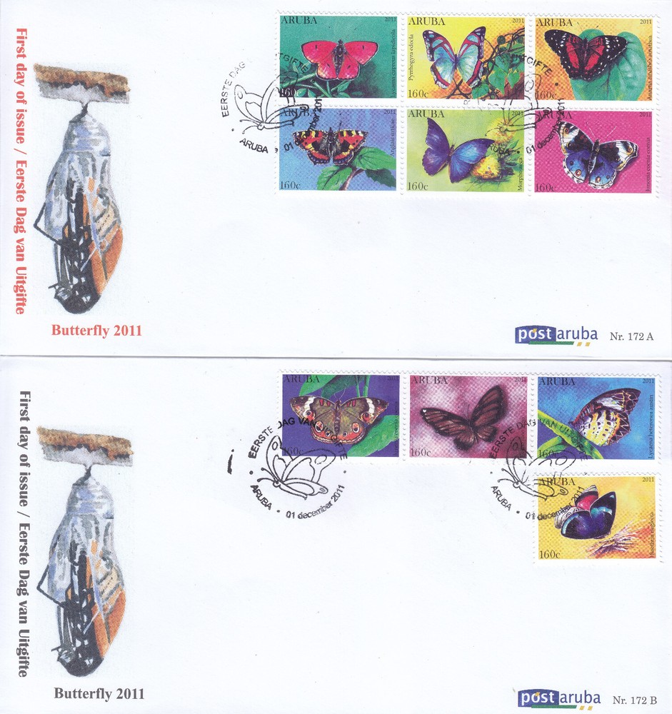 Arubu Issue FDC 2011 (172) Butterflies