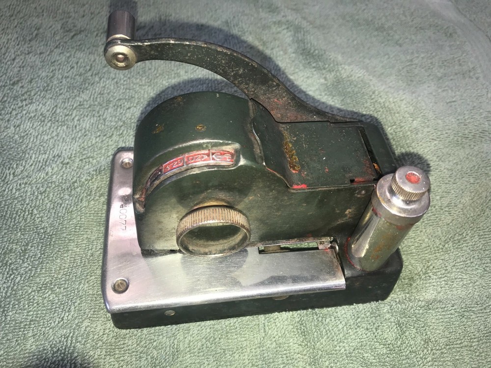 Paymaster NCR Vintage Single Digit Check Writer Machine Antique