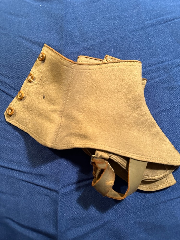 WWI Canvas Spats Leggings For Cavalry Use