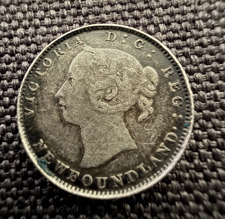 1896 Canada 5 Cents Silver Coin