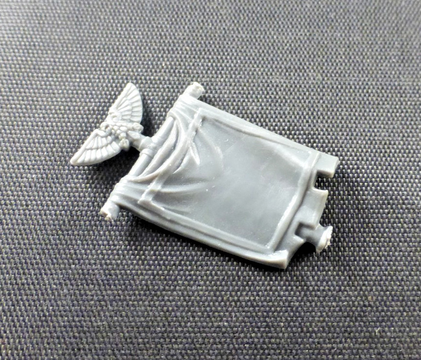 Command Devastator Squad Backpack Banner - 40K Space Marines OOP Model Parts