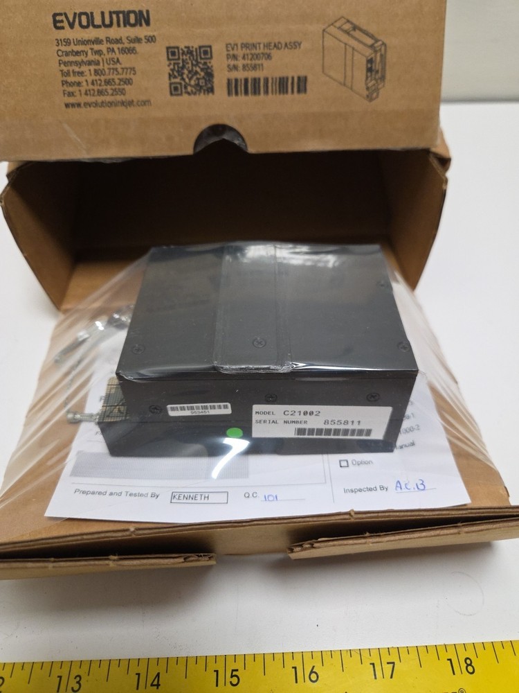Digital Design Evolution EV1 Inkjet Printhead Assembly C21002 NEW