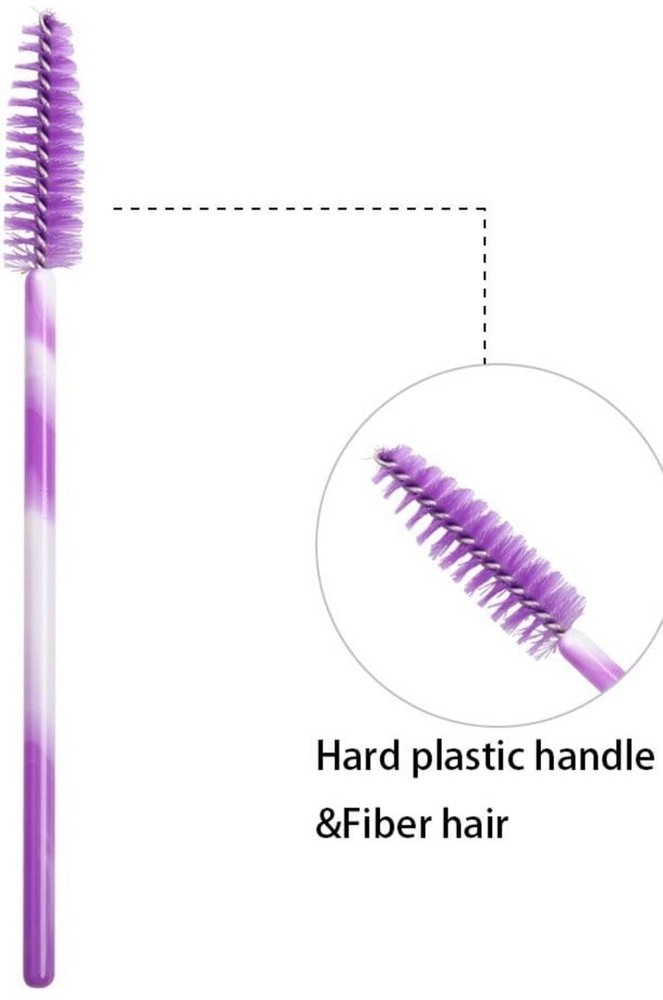 Disposable 50 pcs per pack eyelash brushes mascara wands applicator spoolies