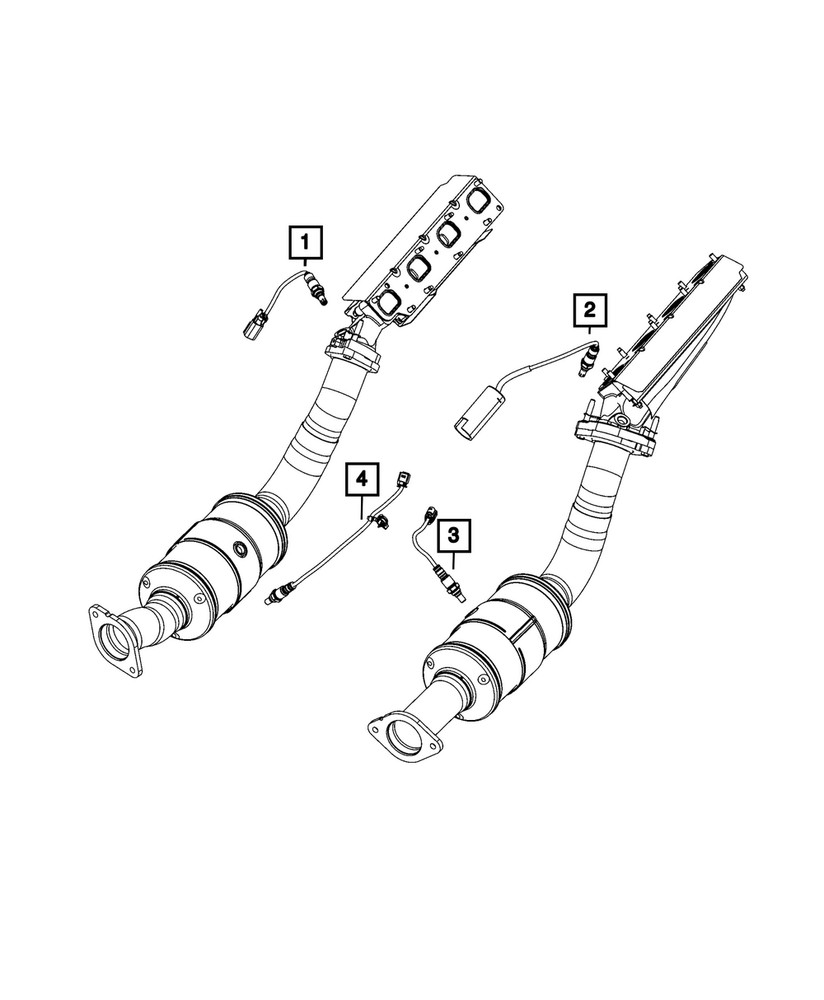 Genuine Mopar Oxygen Sensor 68497499AA