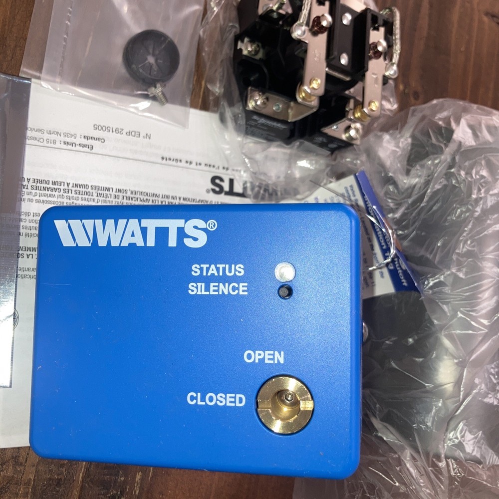 Watts LFWDS-E220. Water Detector Shutoff Kit w/ Valve, Cutout, P.S., Detector