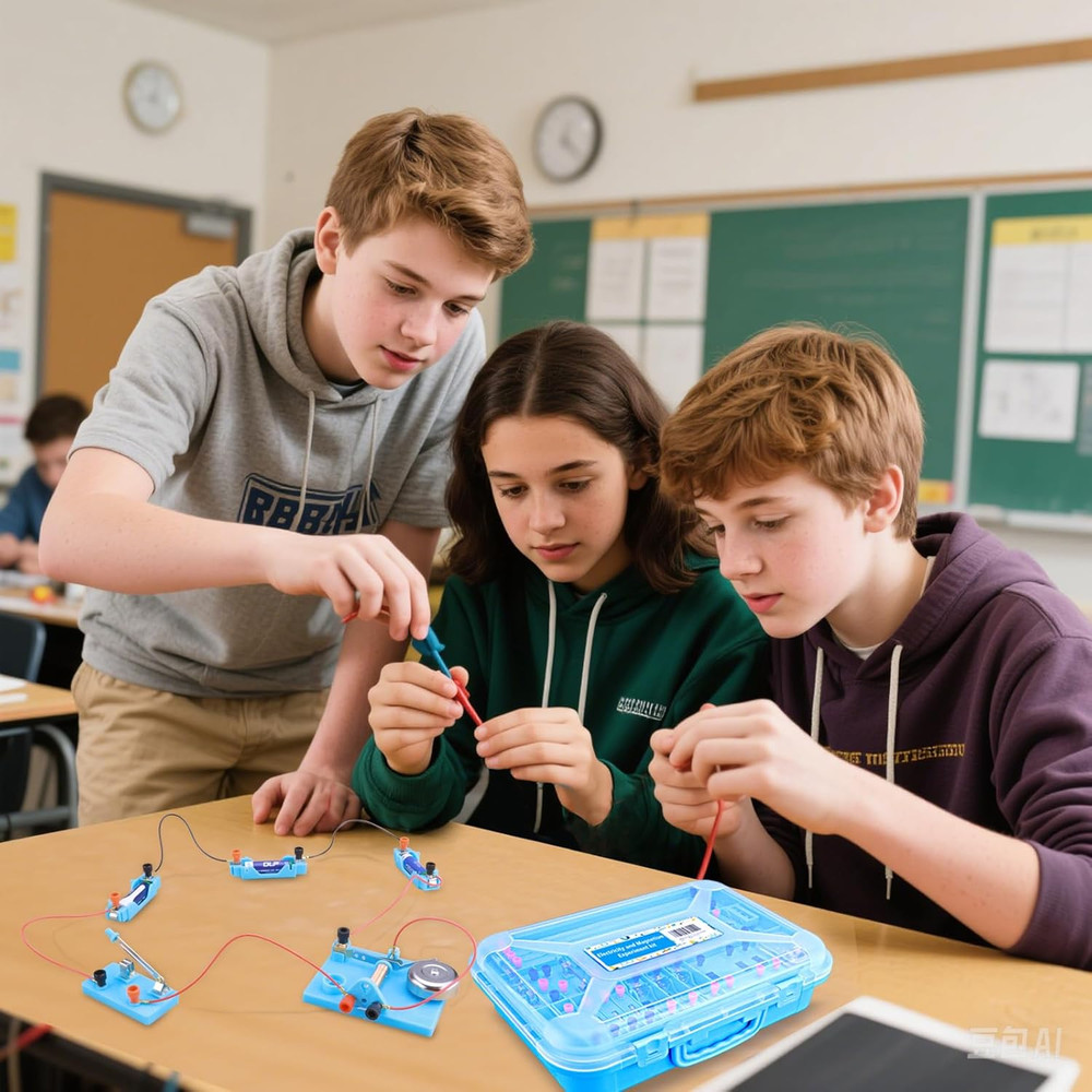 Physics Labs Basic Electricity Discovery Circuit and Magnetism Experiment Kit fo