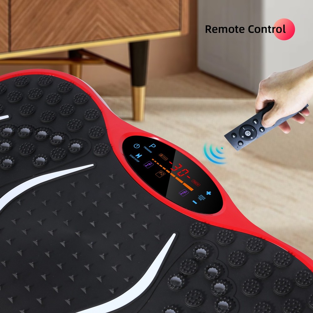 Whole Body Vibration Plate Exercise 330LBS Vibrating Platform Music Bluetooth