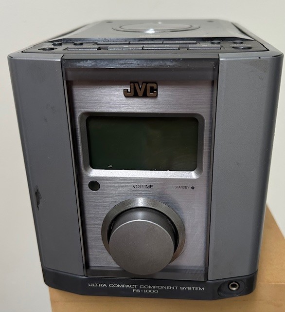 JVC FS-1000GR Compact Stereo System CD Player Tested No Remote