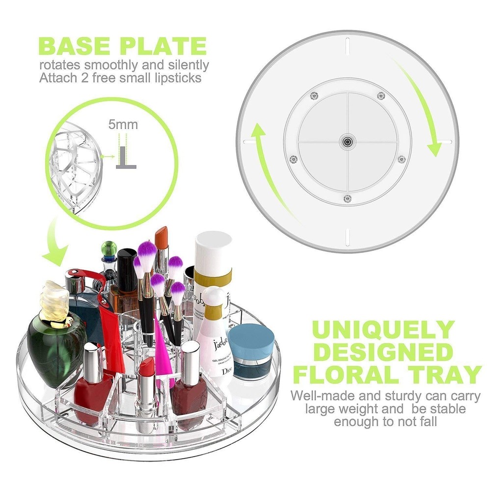 Boxalls Makeup Organizer Rotating, 8-Layer Large Capacity Cosmetics Organizer...