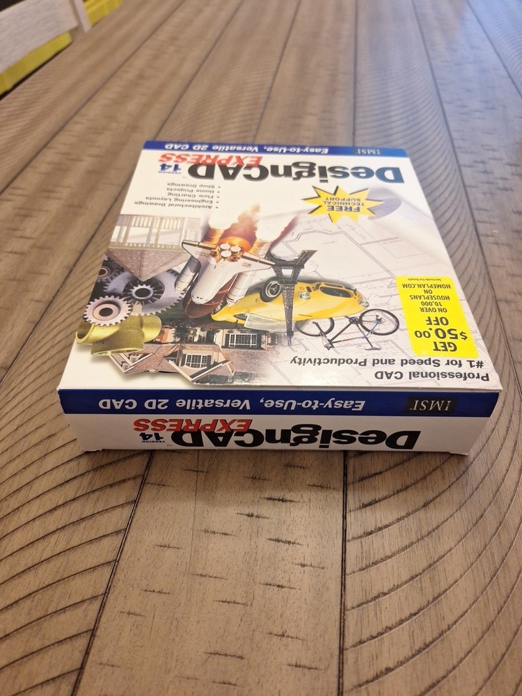 Vintage DesignCAD Express Version 14 Express. PC (Open Box)