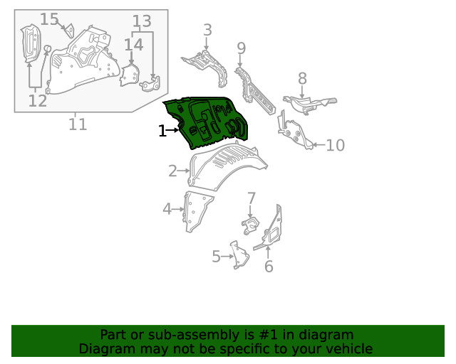 Genuine GM Inner Panel 84768388