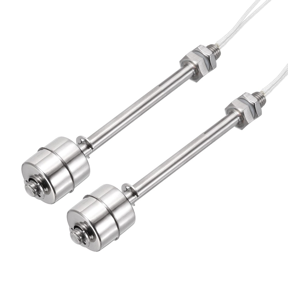 Float Switch 75mm Rod 0.5A Vertical Single Float for Pump/Alarm 2 Pcs