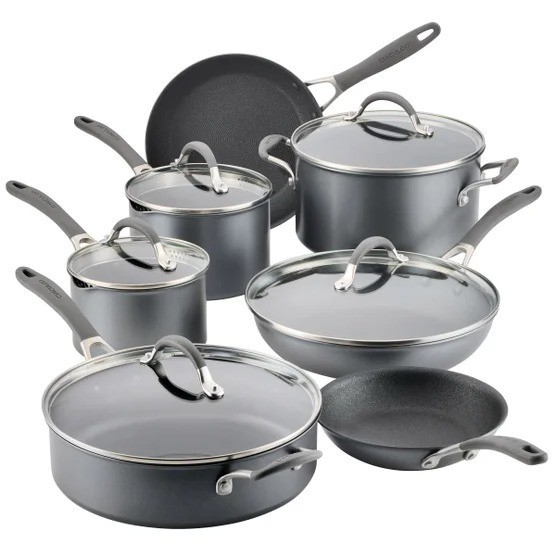 Circulon A1 Series w/ Scratch Defense Non-Stick Cookware Set, 12pc, Graphite