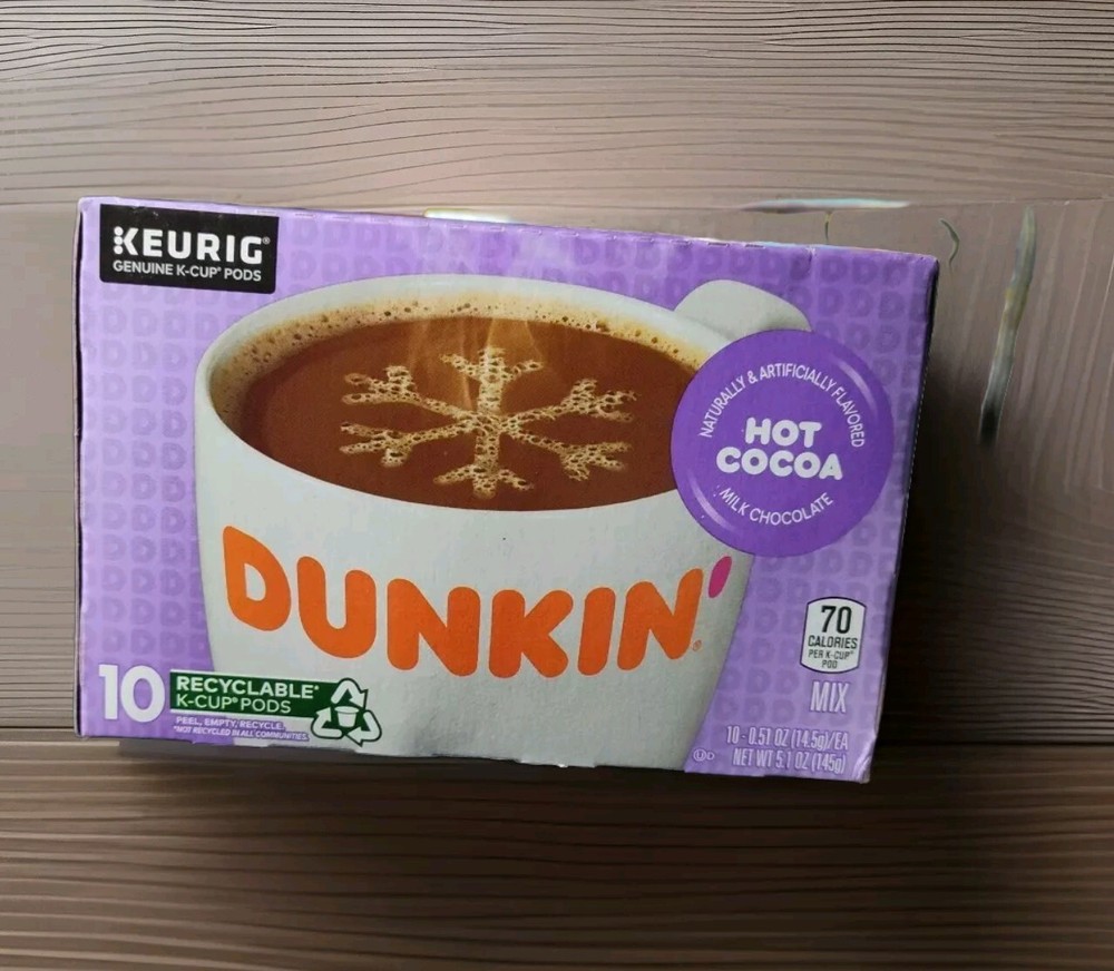 Dunkin' Hot Cocoa, New. 10 Count Box