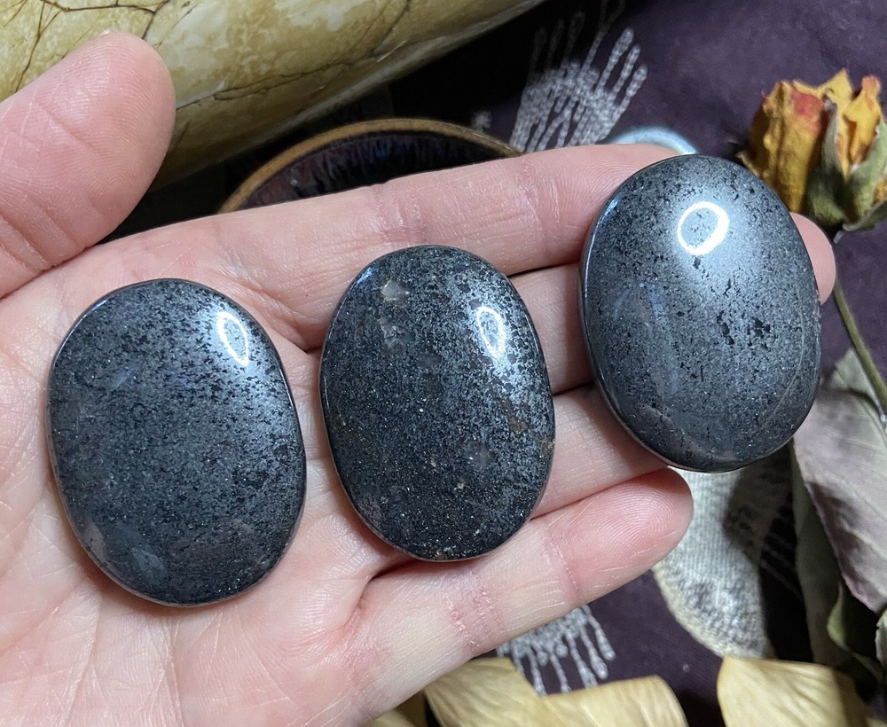 Hematite Worry Stone, All Natural, Metaphysical
