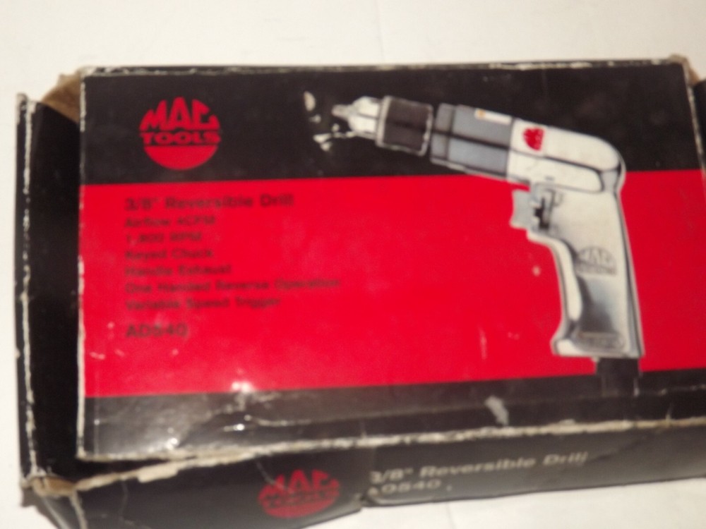 New Mac Tools 3/8" Reversible Drill AD540