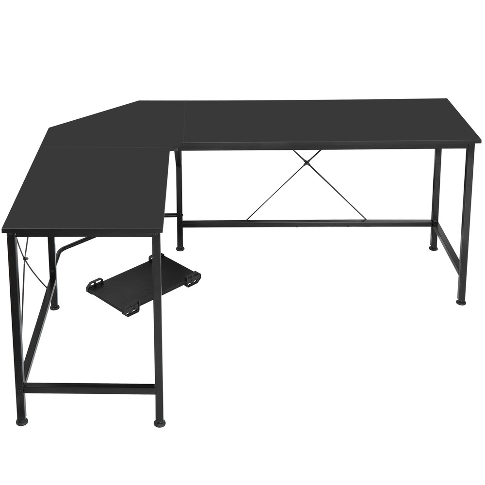 L-Shaped Desk Corner Computer Desk PC Laptop Study Table Workstation Home Office