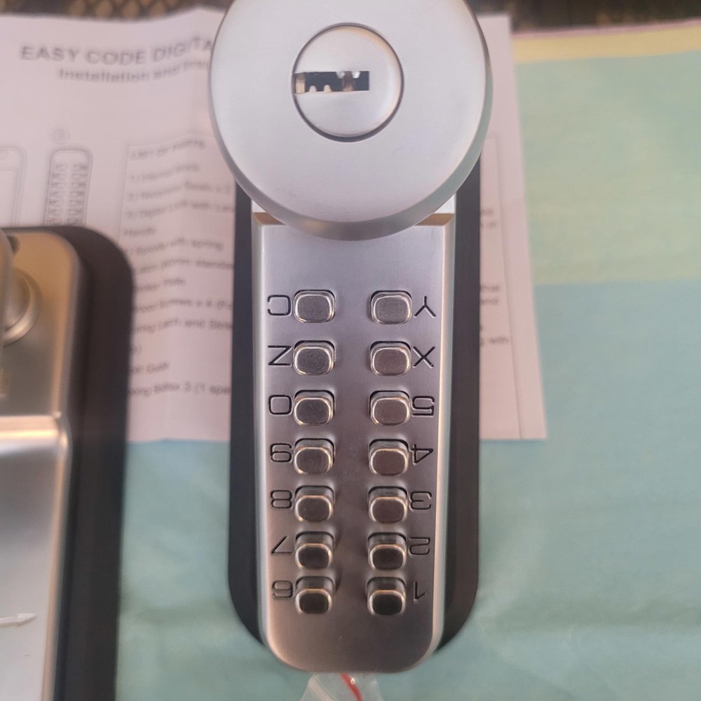 EASY CODE DIGITAL DOOR LOCK BRUSHED CHROME