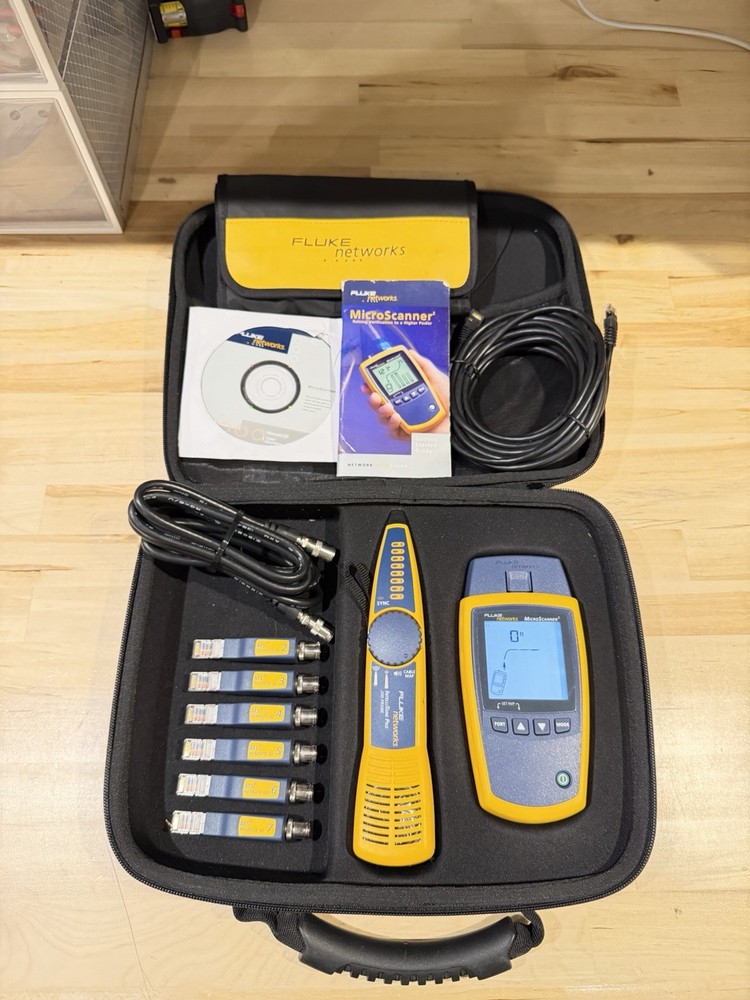 FLUKE NETWORKS MS2-KIT MICROSCANNER 2 & INTELLITONE PRO200 CABLE TEST KIT