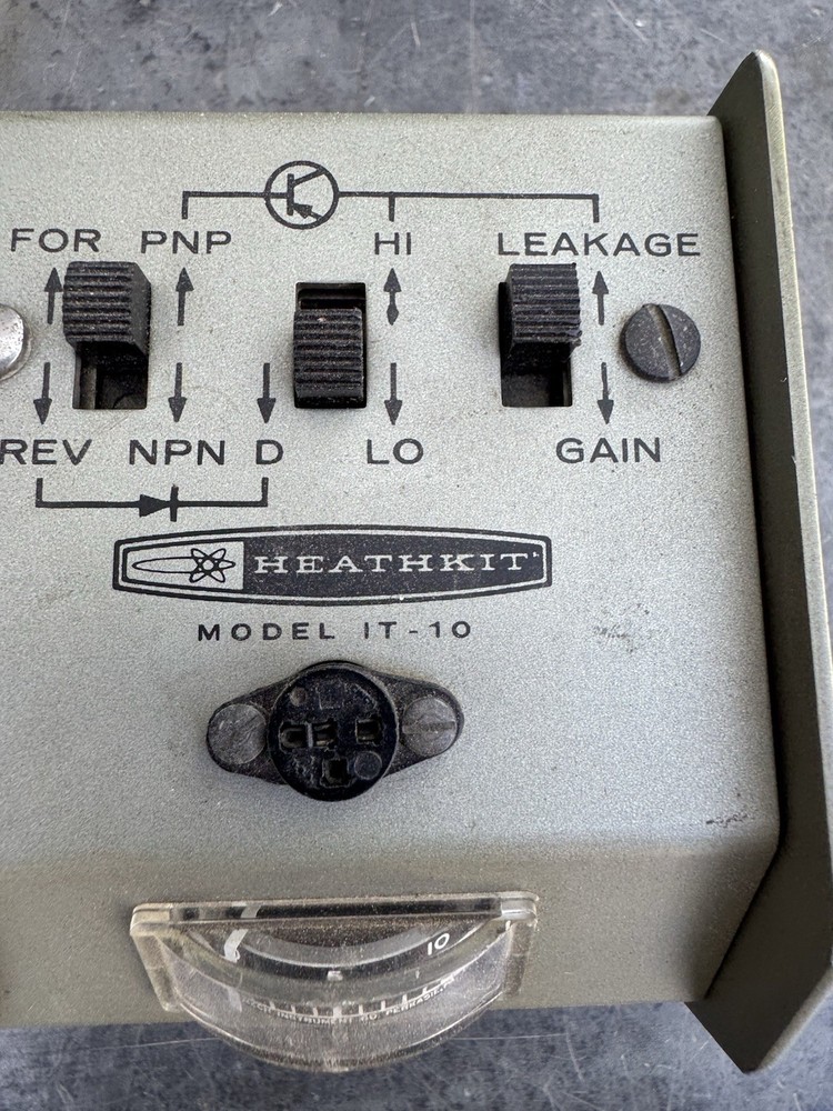 Heathkit Daystrom Model IT-10 Transistor-Diode Checker Untested
