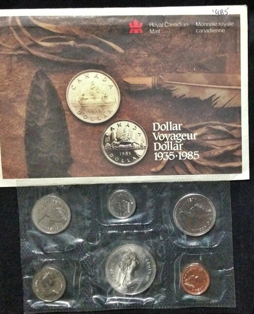 1985 Canada Prooflike Mint Set, Mint Sealed, COA