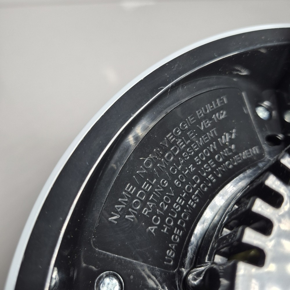 Magic Bullet Veggie Bullet VB-101 Electronic Food Processor TESTED W/ Spiralizer