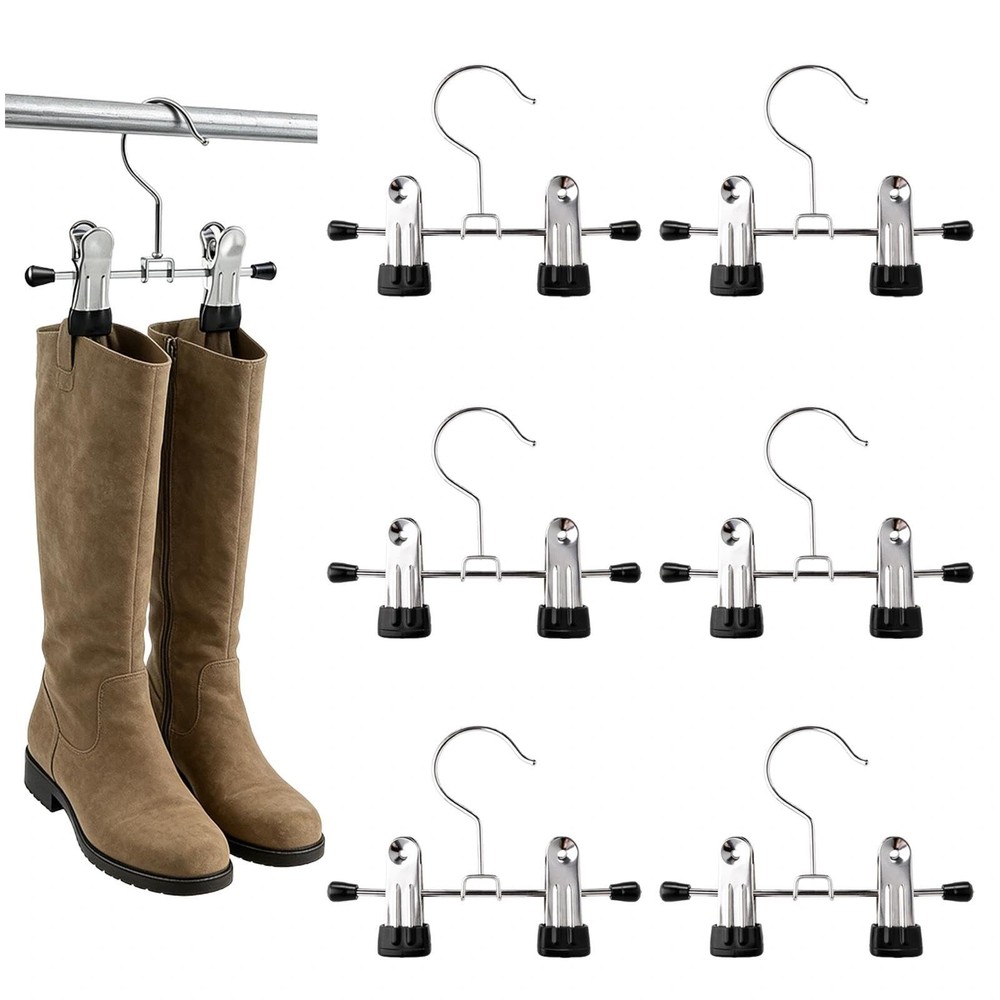 Adjustable Stainless Steel Shoe Rack Pants Folder Multi-Functional Portable T...