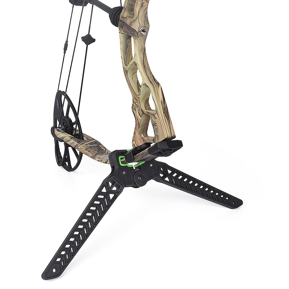 Archery Compound Bow Stand Holder Kick Rack Legs Bracket Bow Support Shooting