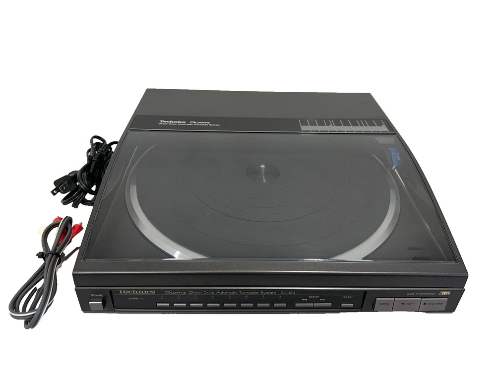 Technics SL-J33 Quartz Direct Drive Automatic Turntable Tested Working