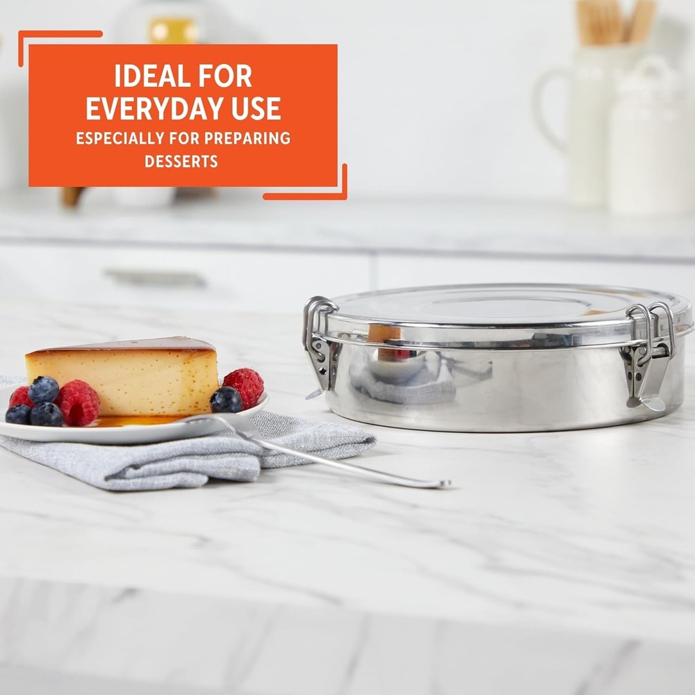 Imusa Flan Mold, 1.5Qt, Silver