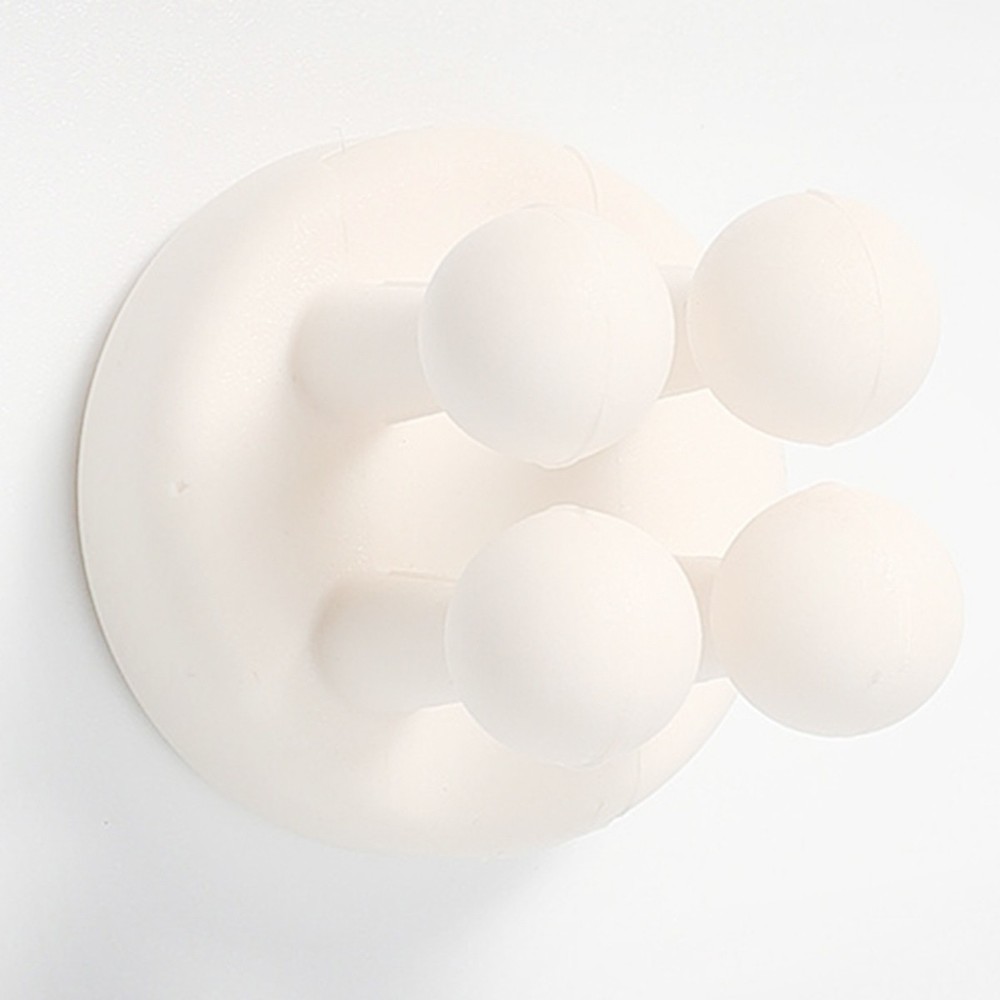 4Pcs Silicone Toothbrush Holders - Multi-Function Self Adhesive Wall7854