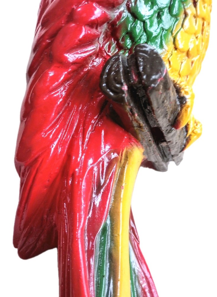 Vintage 26" Universal Statuary Hanging Macaw Parrot Statue