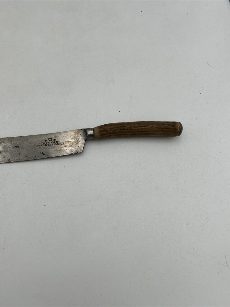 Antique Wilson Hawksworth & Moss Bone Handle Knife blade And Fork Set