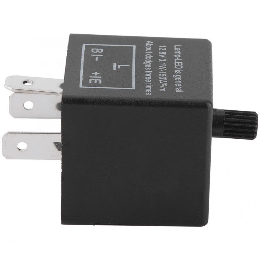 3-Pin DC12V LED Adjustable Turn Light Flasher Relay for Universal