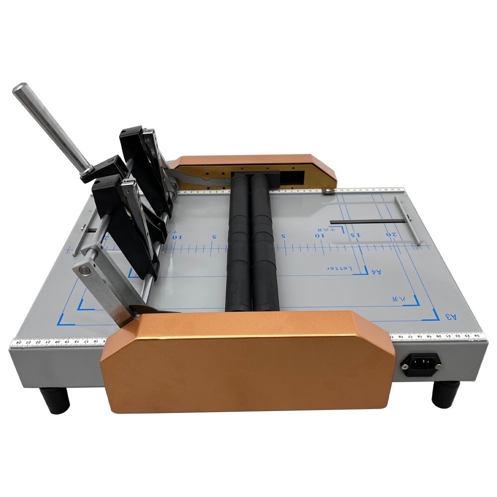 Electric A3 Booklet Maker Automatic Book Binder Folding Binding Machine 110V