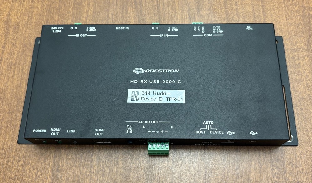 Crestron HD-RX-USB-2000-C receiver (no power supply)