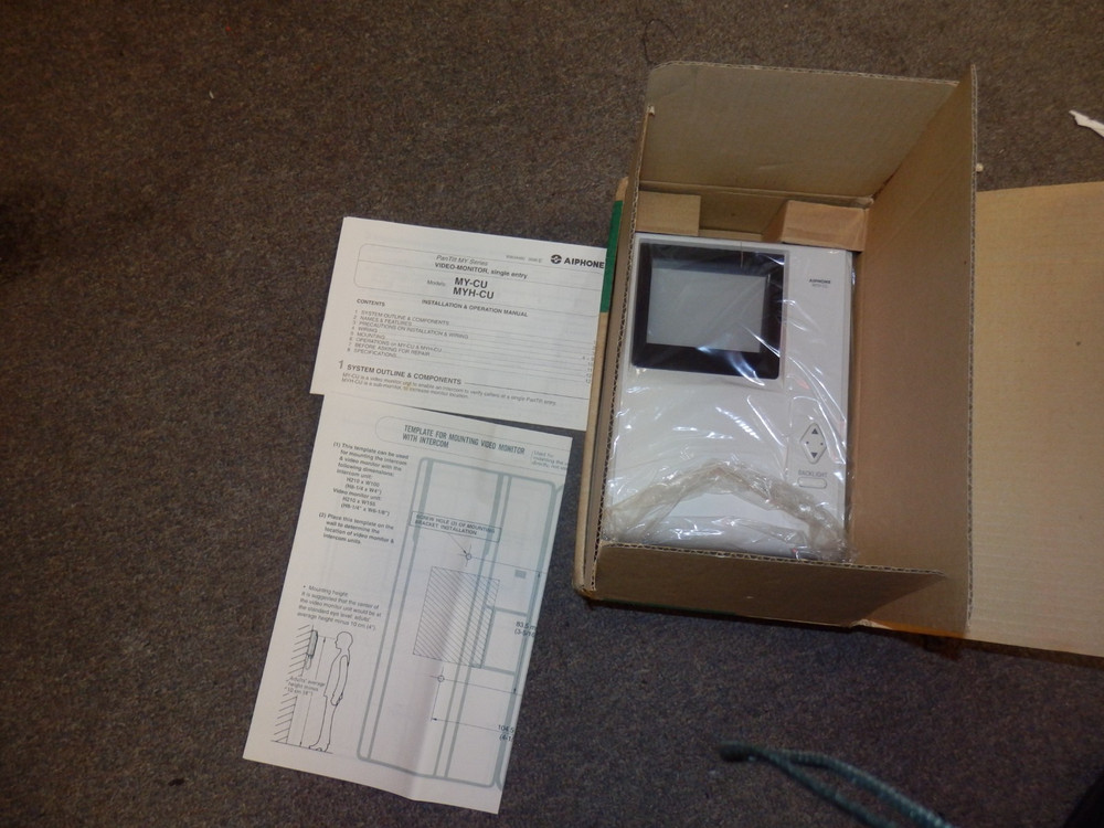 New Aiphone MY-CU (MYCU) Surface Mount Master Audio Video Intercom System NEW!!