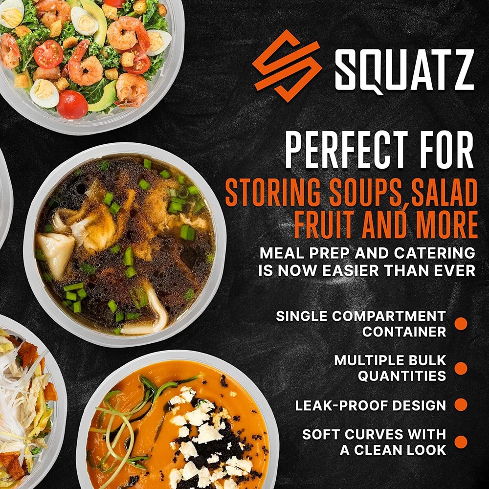 Squatz SQDC32-2 100 Microwaveable Soup Container Food Storage
