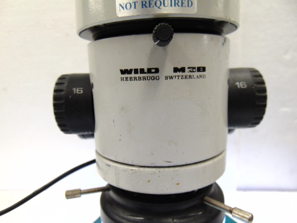LEICA WILD HEERBRUGG MB3 STEREO MICROSCOPE WITH VARIABLE LED RING LIGHT