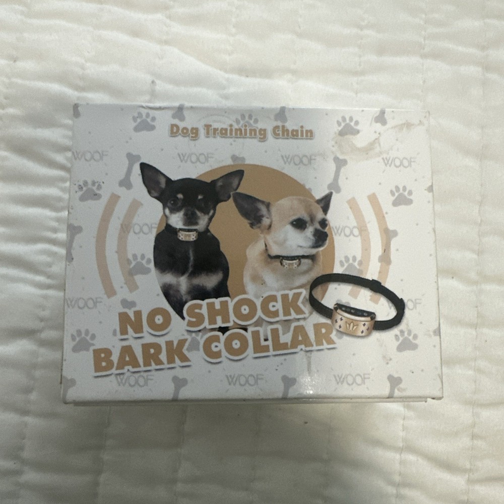 Dog Training Chain No Shock Bark Collar, For Small & Medium Dogs
